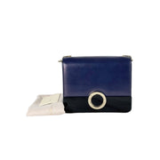 Bvlgari Navy Calfskin and Perspex Crossbody Bag